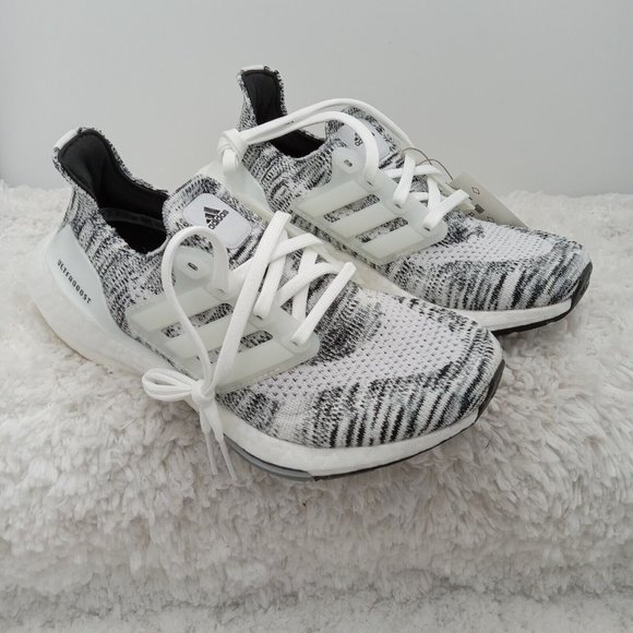 adidas Shoes - Adidas Running Shoes Womens 6 UltraBoost 21 Oreo White Black Sneakers GV7712